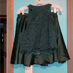 Green two piece homecoming set